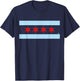 Chicago Flag Home Love Family Men Women Kids Toddler Youth Small T-Shirt - T-Shirt | Navy