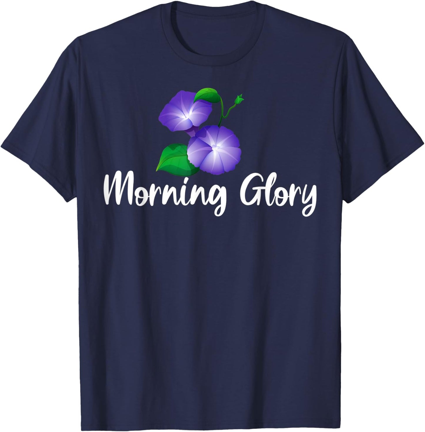 Morning Glory Flower Garden, Gardener Gardening Gift T-Shirt - T-Shirt | Navy