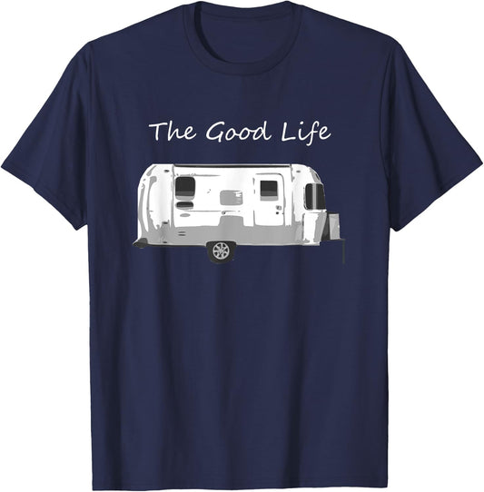 Airstream T Shirt The Good Life T-Shirt - T-Shirt | Navy