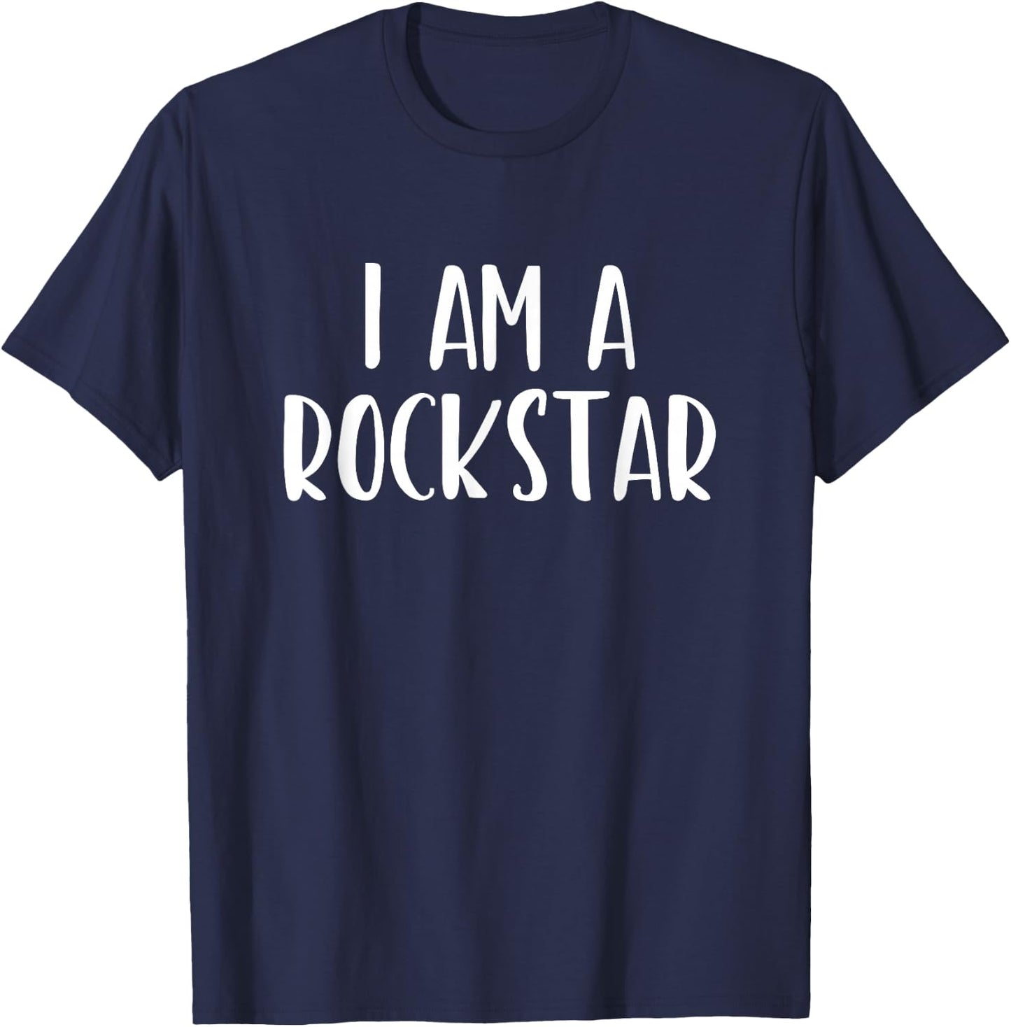 I Am A Rockstar Halloween I'm Costume Easy Funny Rock-Star T-Shirt - T-Shirt | Navy