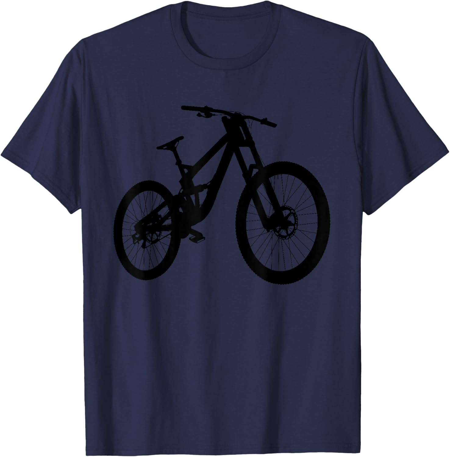 Downhill MTB Shirt - DH Freeride Mountain Bike T Shirts T-Shirt - T-Shirt | Navy