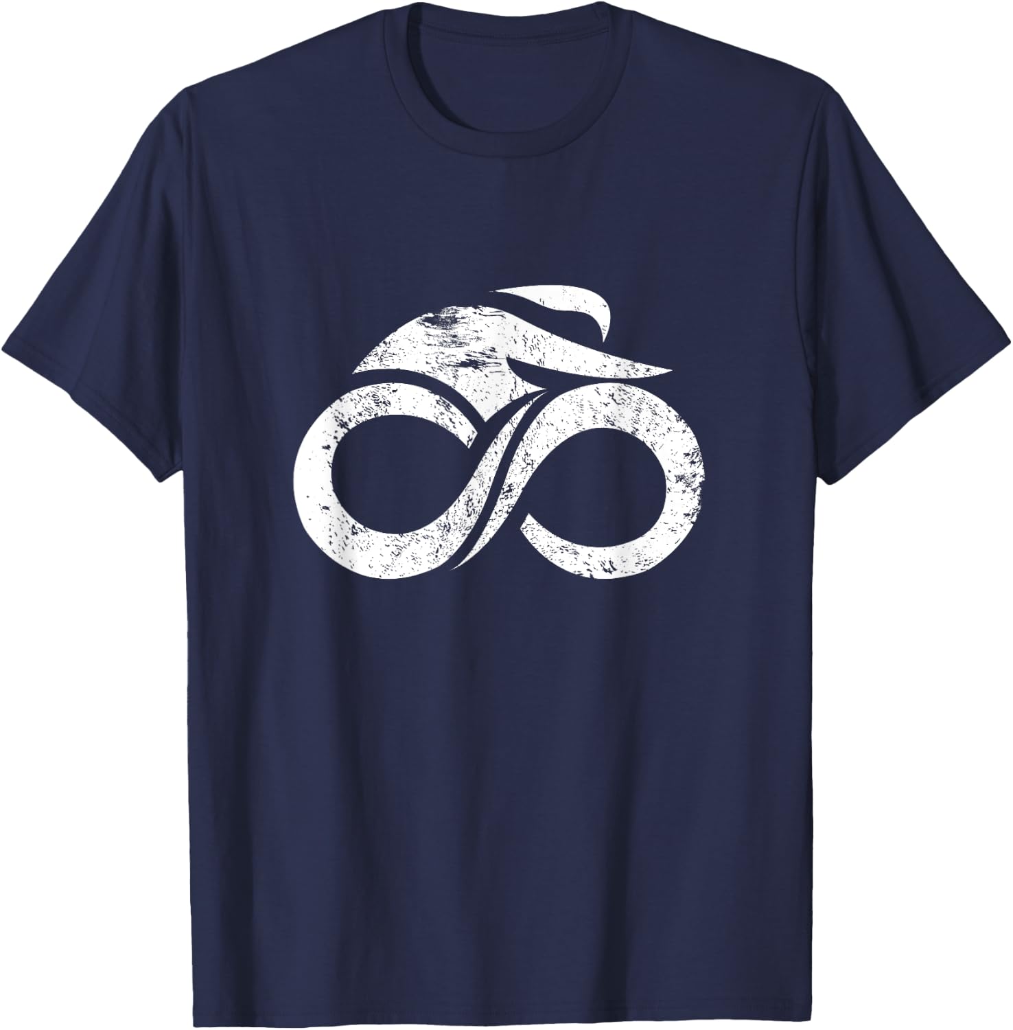 Road Bike Shirt Infinity Racing Bicycle Gift T-Shirt - T-Shirt | Navy