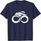 Road Bike Shirt Infinity Racing Bicycle Gift T-Shirt - T-Shirt | Navy