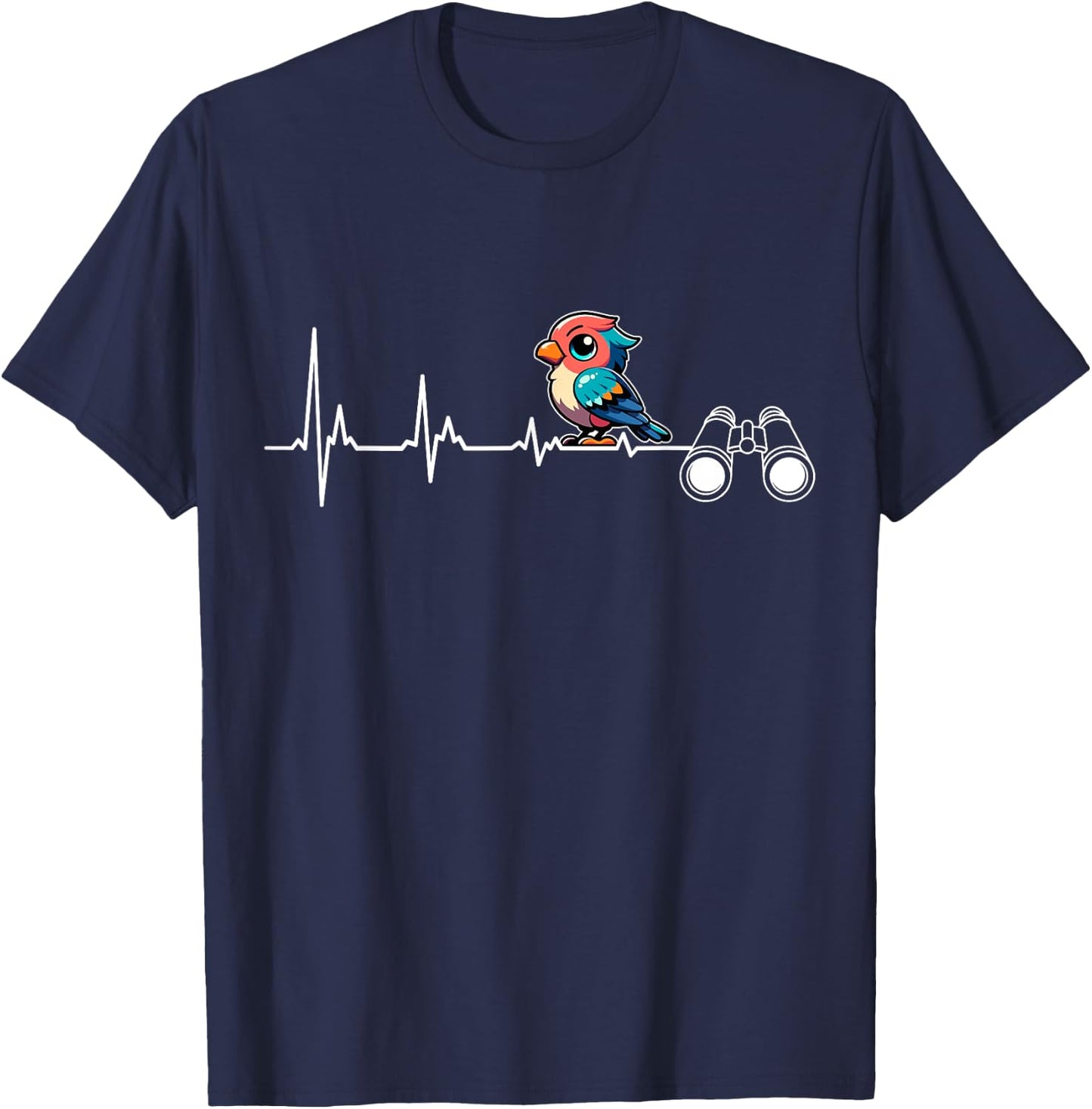 Funny Bird Watching Apparel Cool Bird Lover Present Designs T-Shirt - T-Shirt | Navy