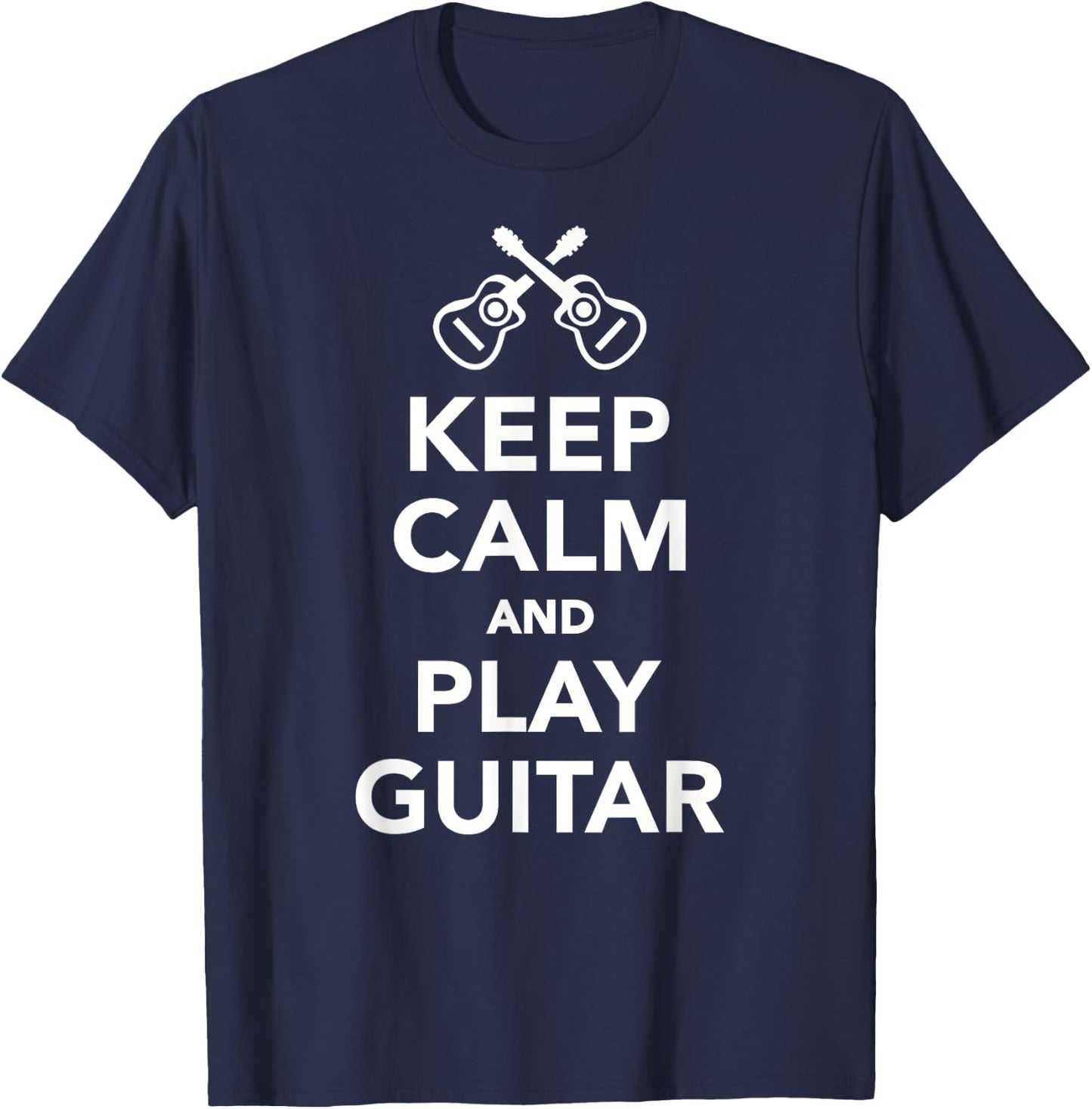 Keep calm and play guitar T-Shirt - T-Shirt | Navy