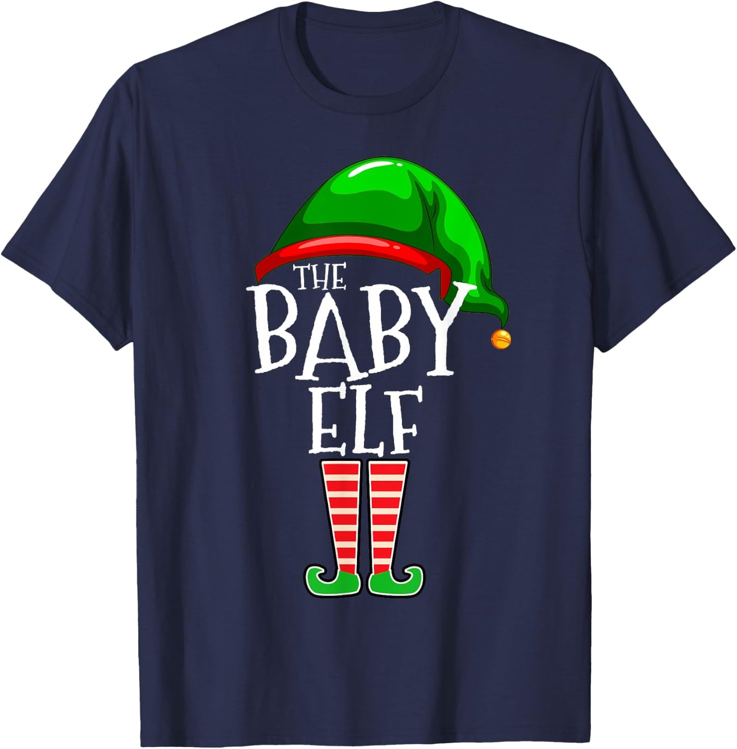 The Baby Elf Group Matching Family Christmas T-Shirt - T-Shirt | Navy