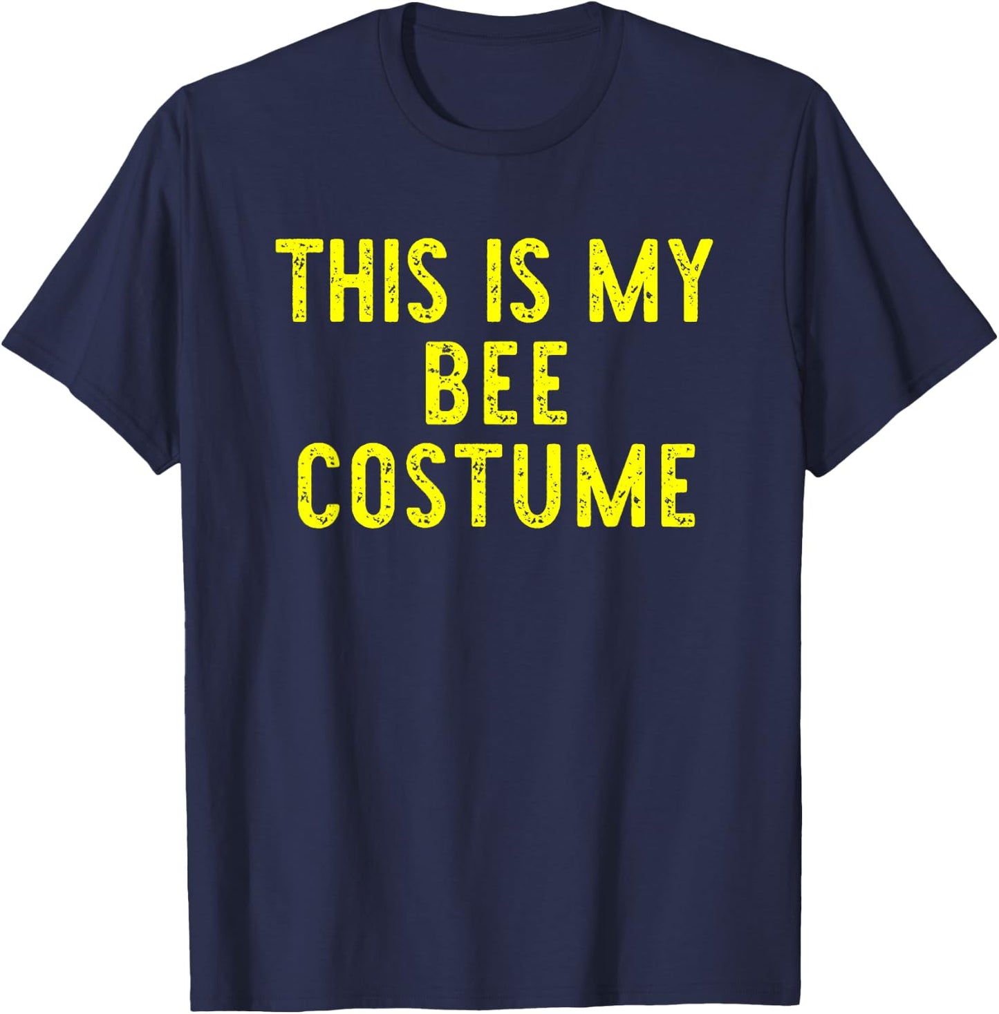 This Is My Bee Halloween Costume Simple Funny Last Minute T-Shirt - T-Shirt | Navy