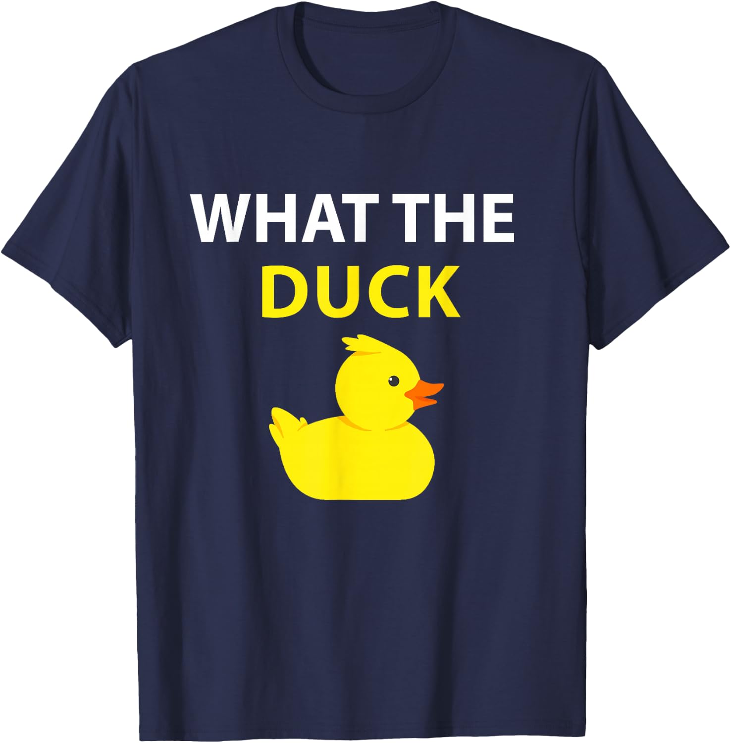 What The Duck Rubber Duck T-Shirt - T-Shirt | Navy