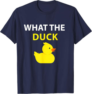 What The Duck Rubber Duck T-Shirt - T-Shirt | Navy
