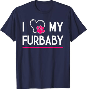 I Love My Furbaby T-Shirt - T-Shirt | Navy