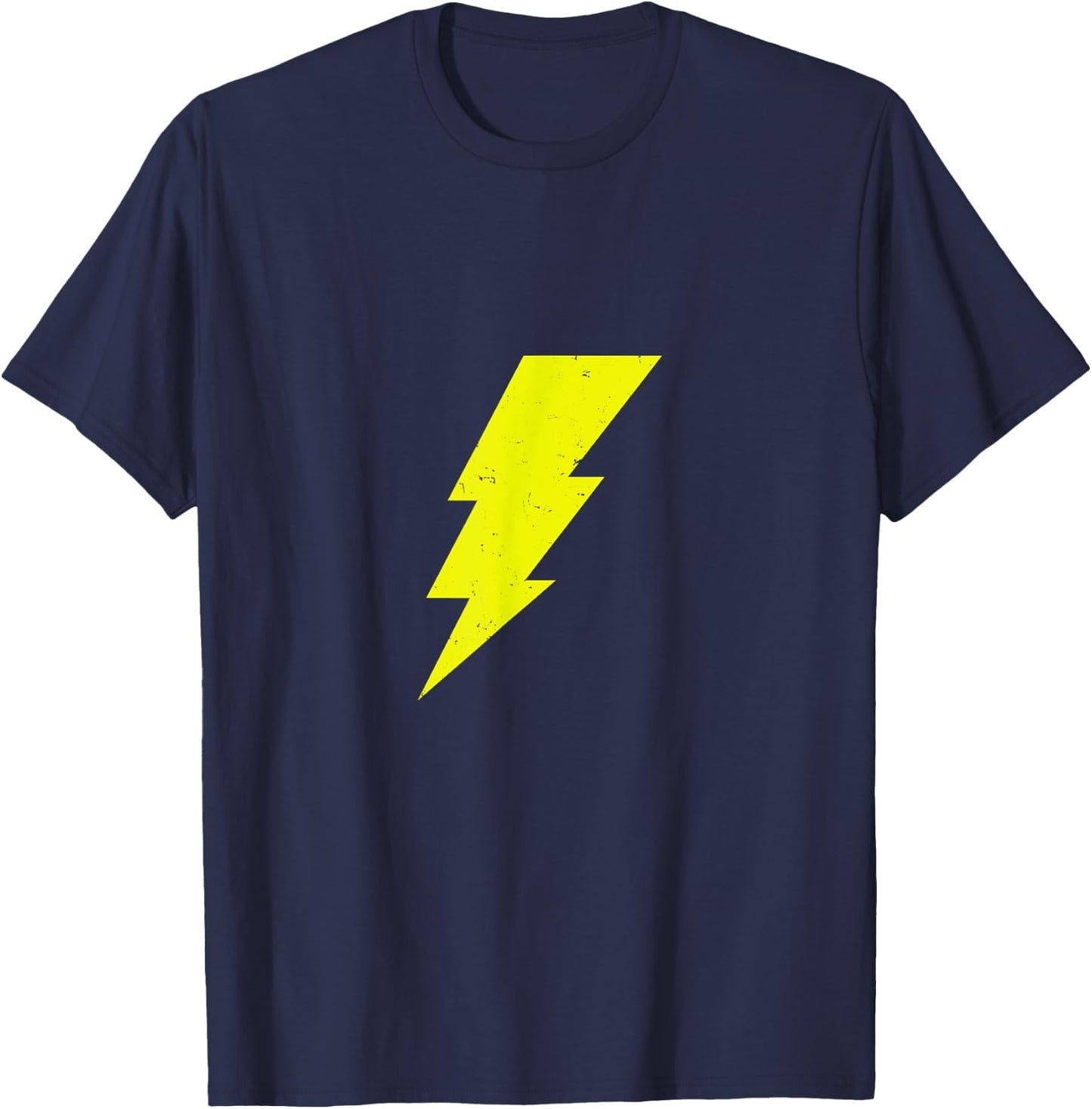 Superhero Comic Lightning Bolt Costume Suit T-Shirt - T-Shirt | Navy