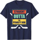 Straight Outta The Penalty Box Kids Boys Girls Ice Hockey T-Shirt - T-Shirt | Navy