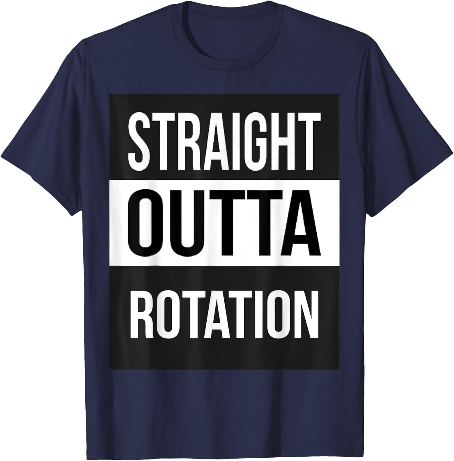 Straight Outta rotation Volleyball T-Shirt - T-Shirt | Navy