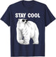 Cool Polar Bear Design Women Animal Polar Bear Lover T-Shirt - T-Shirt | Navy