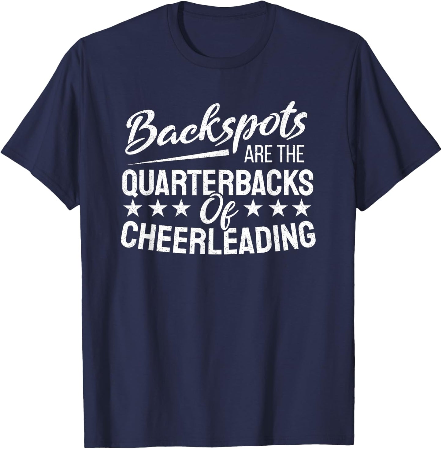 Backspot Cheerleading Cheerleader Quarterback T-Shirt - T-Shirt | Navy