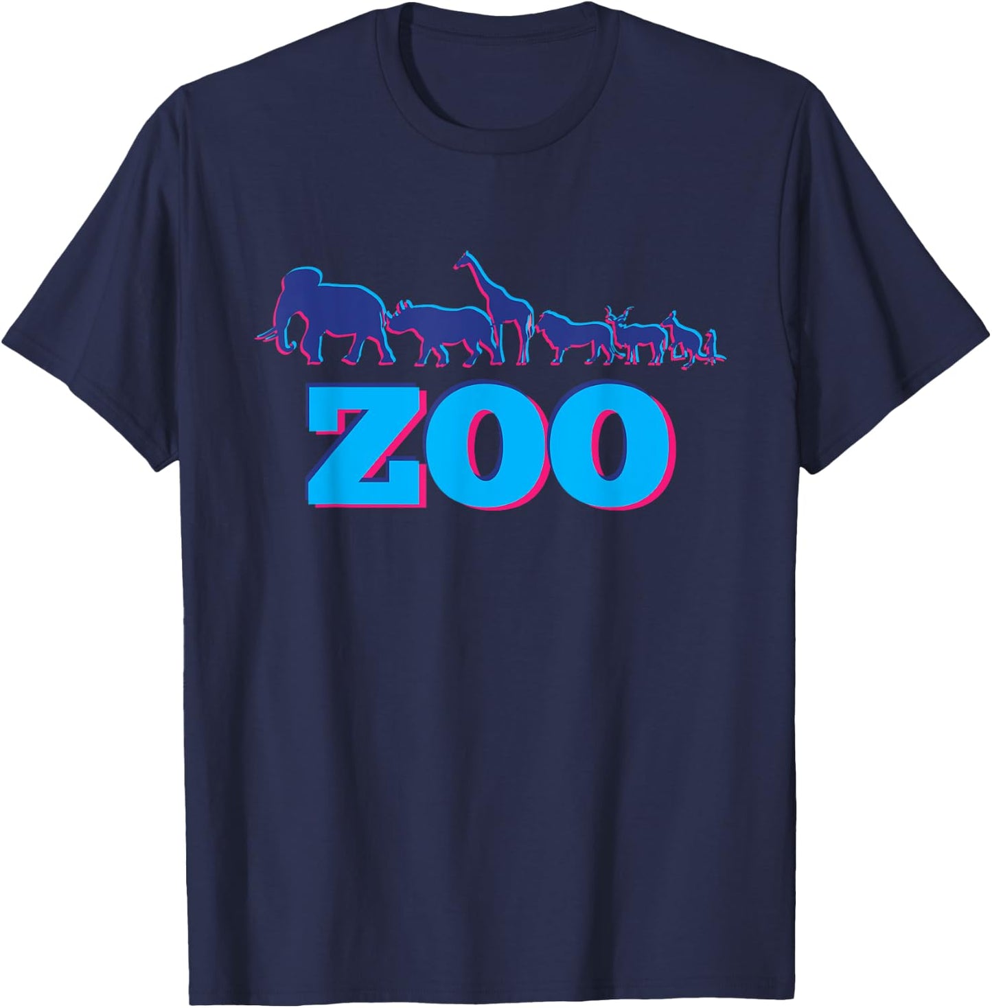 Zoo Wildlife Animals Nature Lovers Funny Gift T-Shirt - T-Shirt | Navy