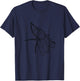 Fruit Fly Insect Print T-Shirt - T-Shirt | Navy