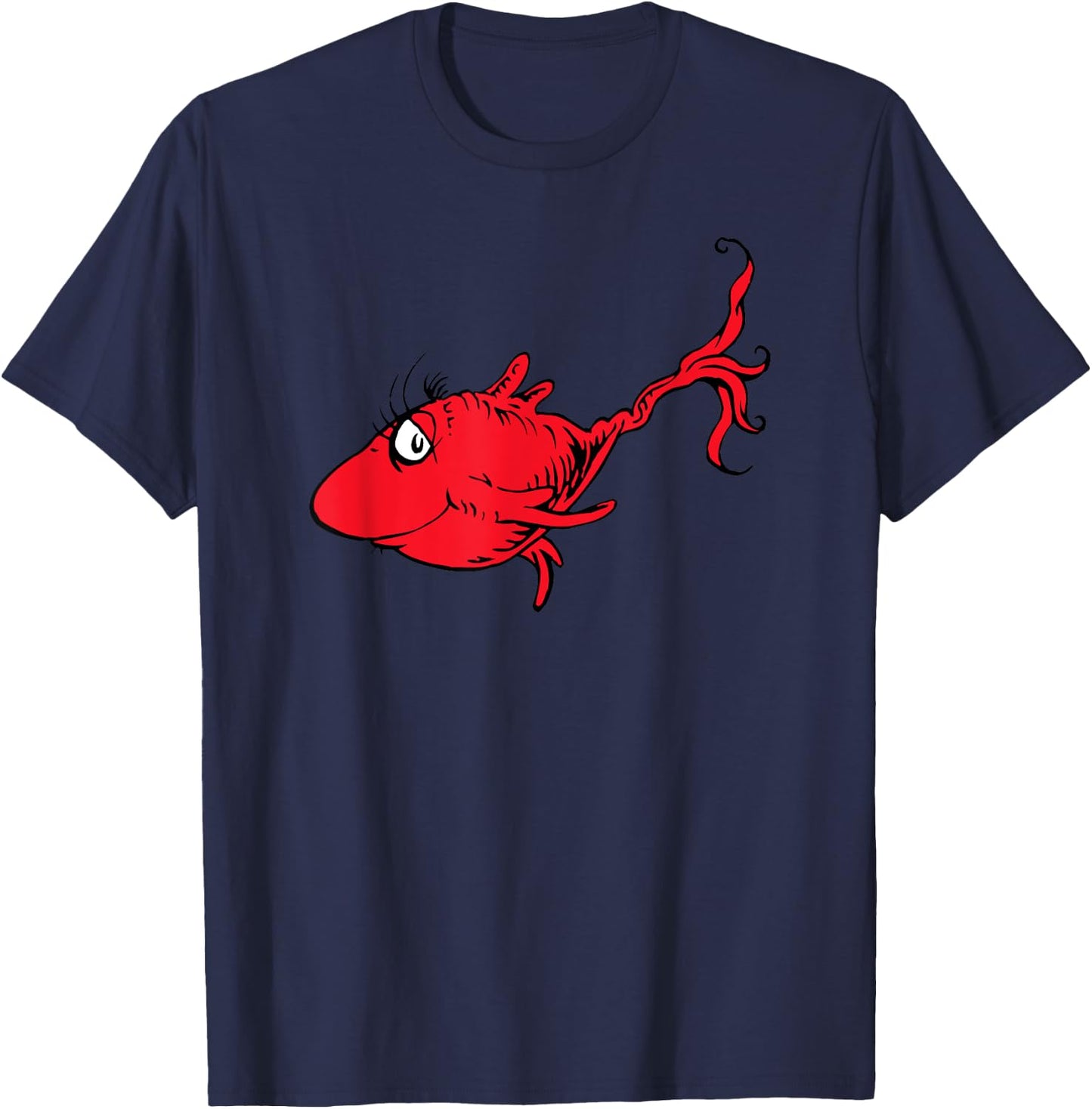 Dr. Seuss Red Fish T-Shirt - T-Shirt | Navy