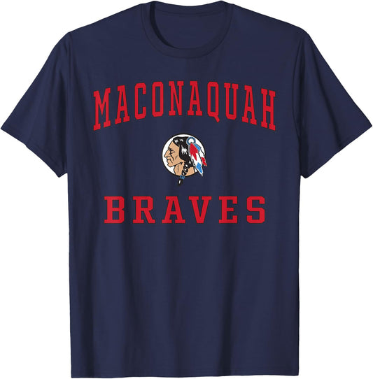 Maconaquah High School Braves T-Shirt - T-Shirt | Navy