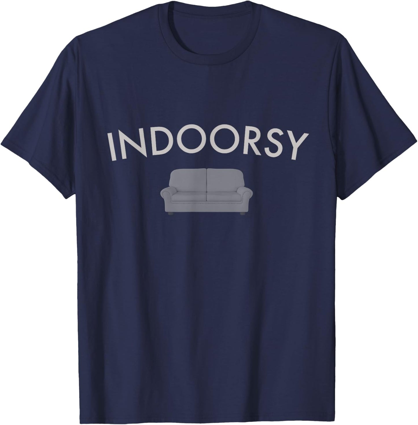 Indoorsy Introvert Couch Potato Funny T Shirt T-Shirt - T-Shirt | Navy
