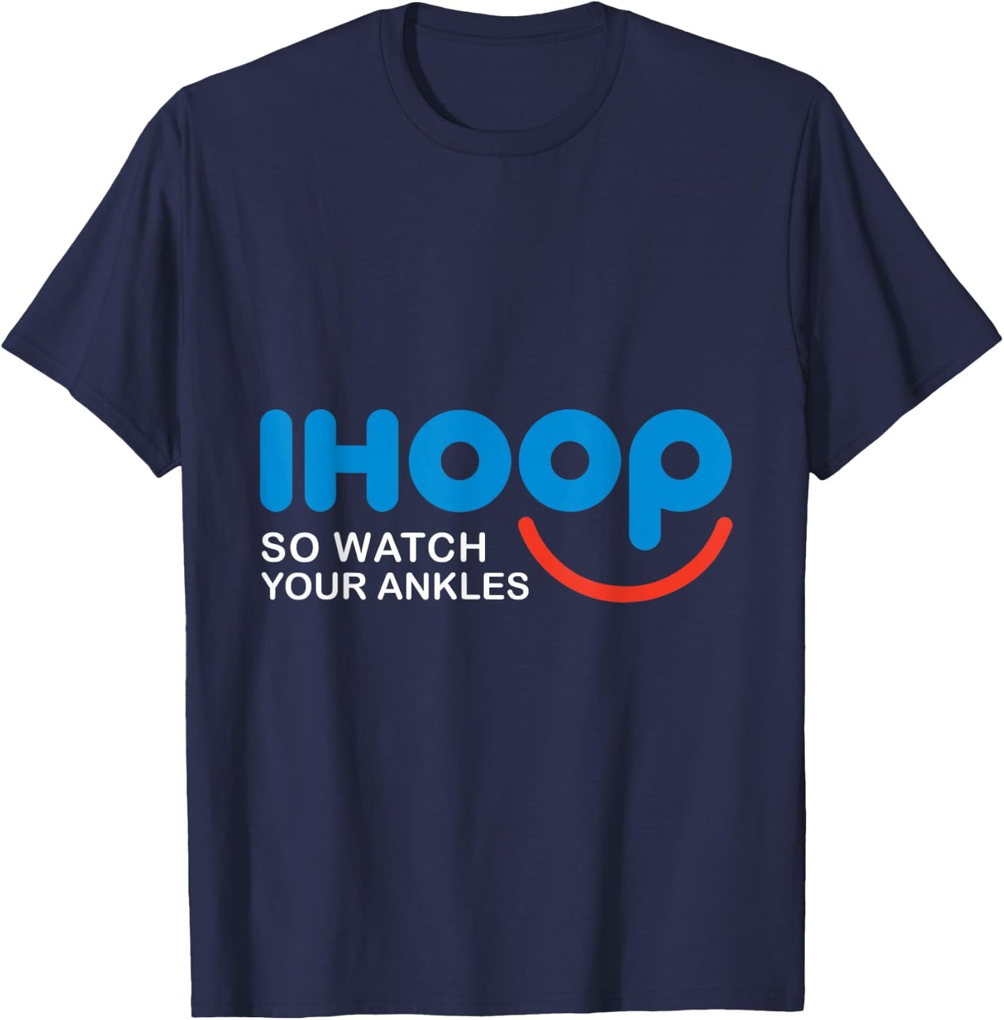Basketball Shirt Men Women Kids Cool iHoop T-Shirt - T-Shirt | Navy