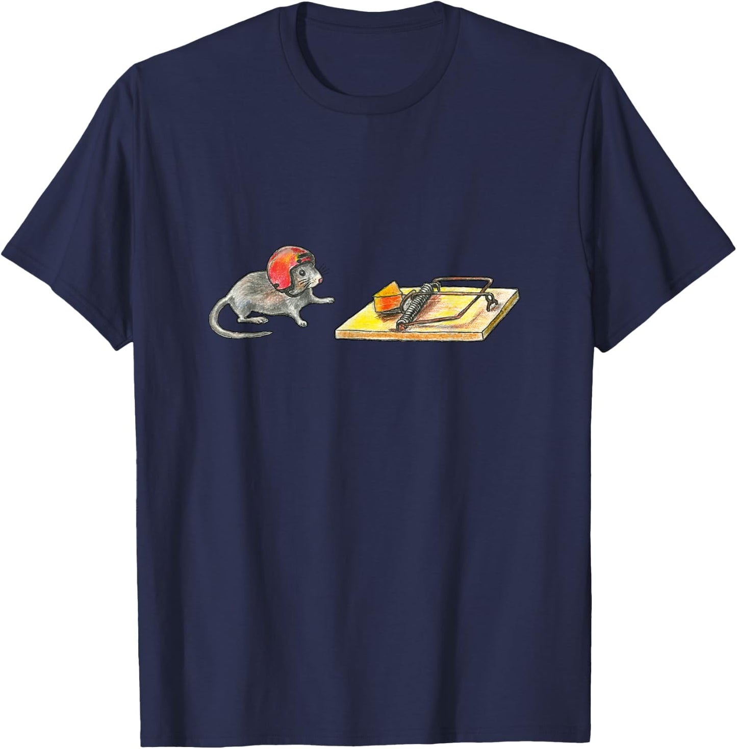 Racing Mouse Trap | Risk Carrier T-Shirt - T-Shirt | Navy