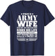 Proud Army Wife T Shirt Military Wife Protects Me T-Shirt - T-Shirt | Navy