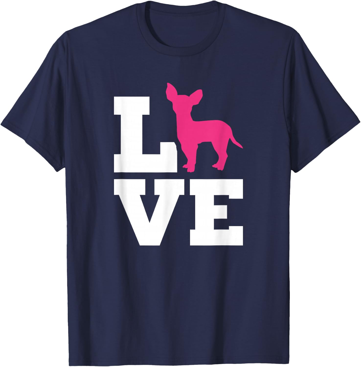 Chihuahua Love T-Shirt - T-Shirt | Navy