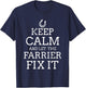 Farrier T Shirts Women Keep Calm And Let The Farrier T-Shirt - T-Shirt | Navy
