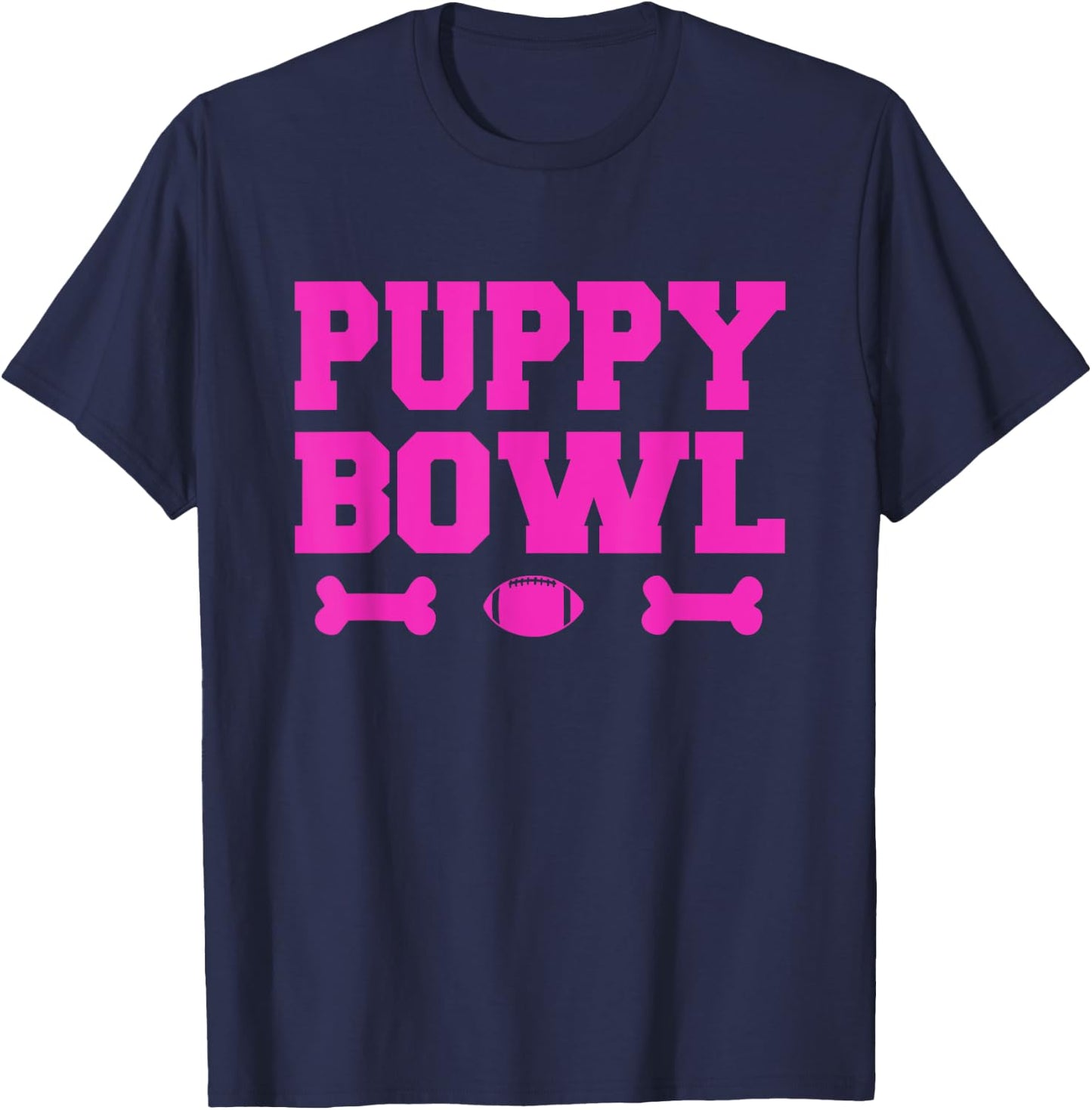 Puppy Bowl Football T Shirt T-Shirt - T-Shirt | Navy