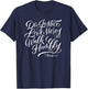 Do Justice Love Mercy Walk Humbly T-Shirt - T-Shirt | Navy