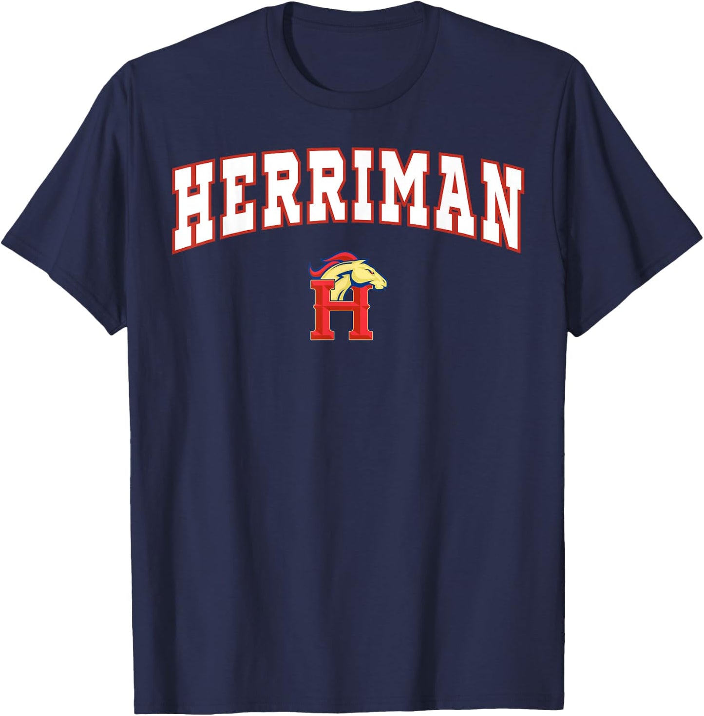 Herriman High School Mustangs C2 T-Shirt - T-Shirt | Navy