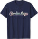 Cabo San Lucas | Retro Style Mexico Beach Men Women Kids T-Shirt - T-Shirt | Navy