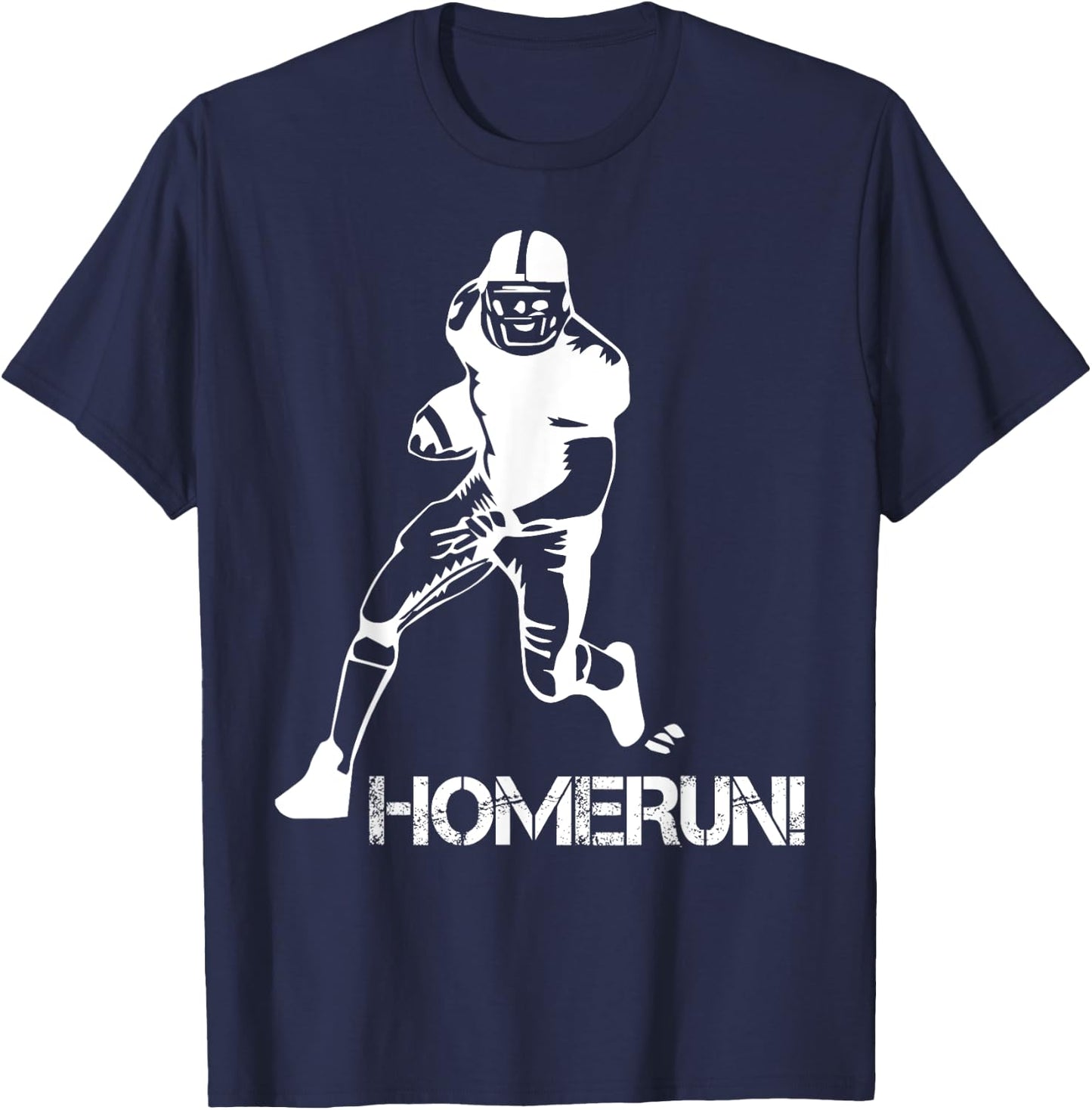 Homerun Football Funny Football Baseball Mix Up Humor T-Shirt - T-Shirt | Navy