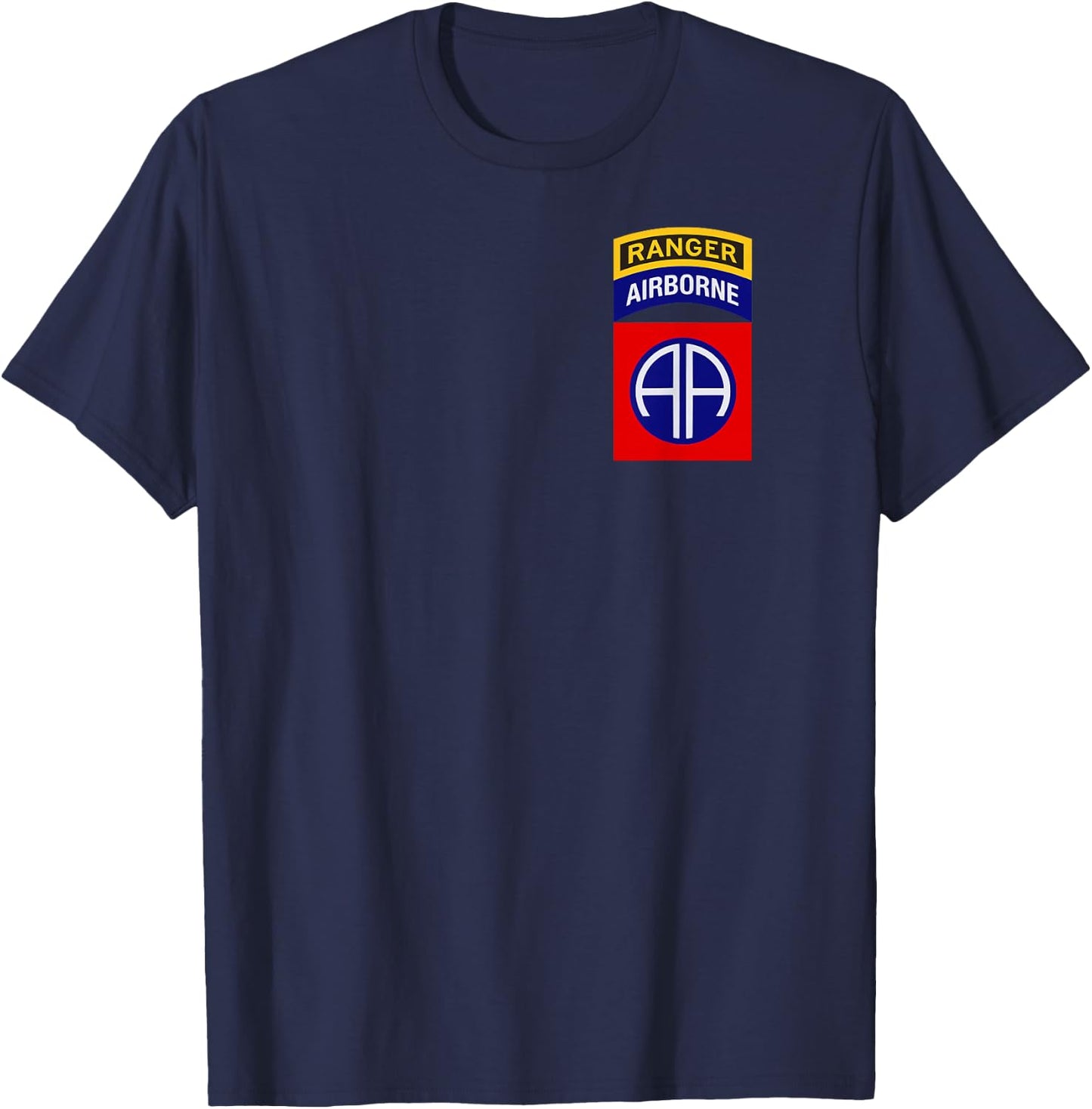 82nd Airborne Shirt - 82nd Airborne Ranger Shirt "Classic" T-Shirt - T-Shirt | Navy