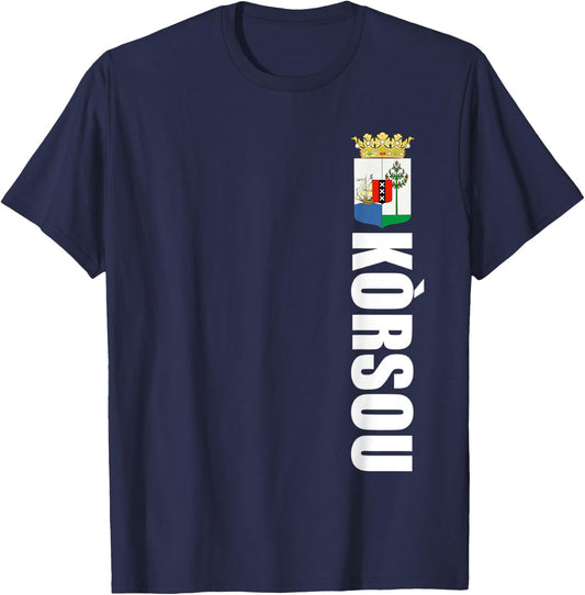 Korsou Soccer Gift Cuacaoan Futbol Country Of Curacao T-Shirt - T-Shirt | Navy