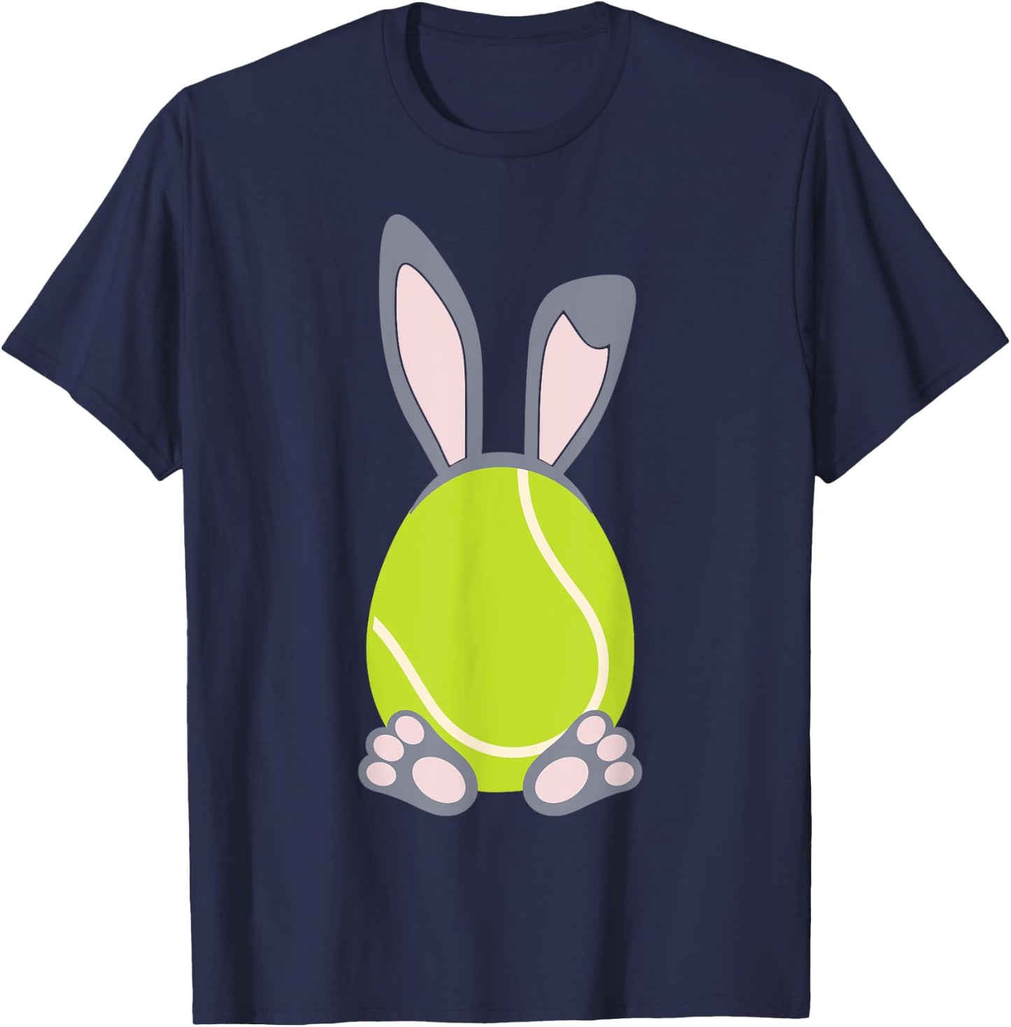 Tennis Easter Egg Rabbit Bunny - Tennis Shirt T-Shirt - T-Shirt | Navy