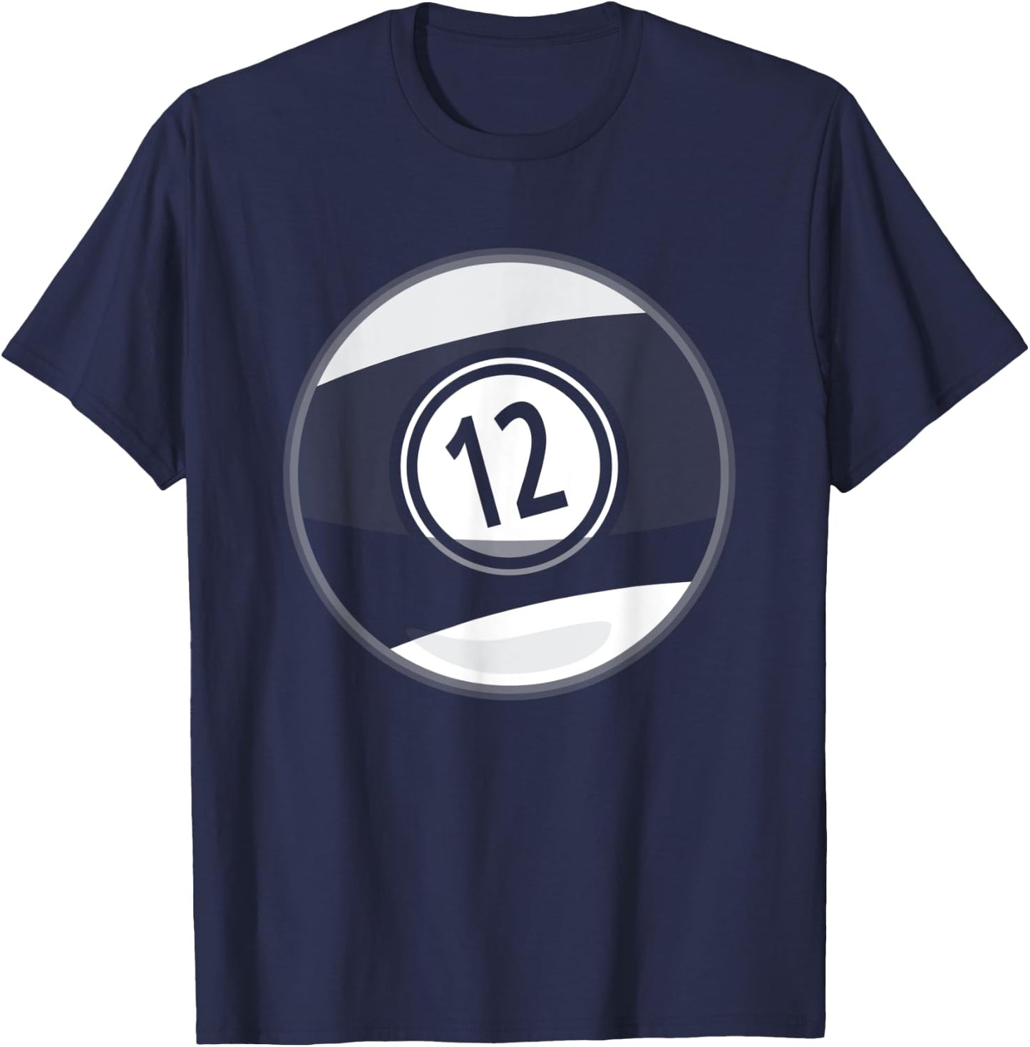 Matching Halloween Costume Set Billiard Balls 12 Ball T-Shirt - T-Shirt | Navy