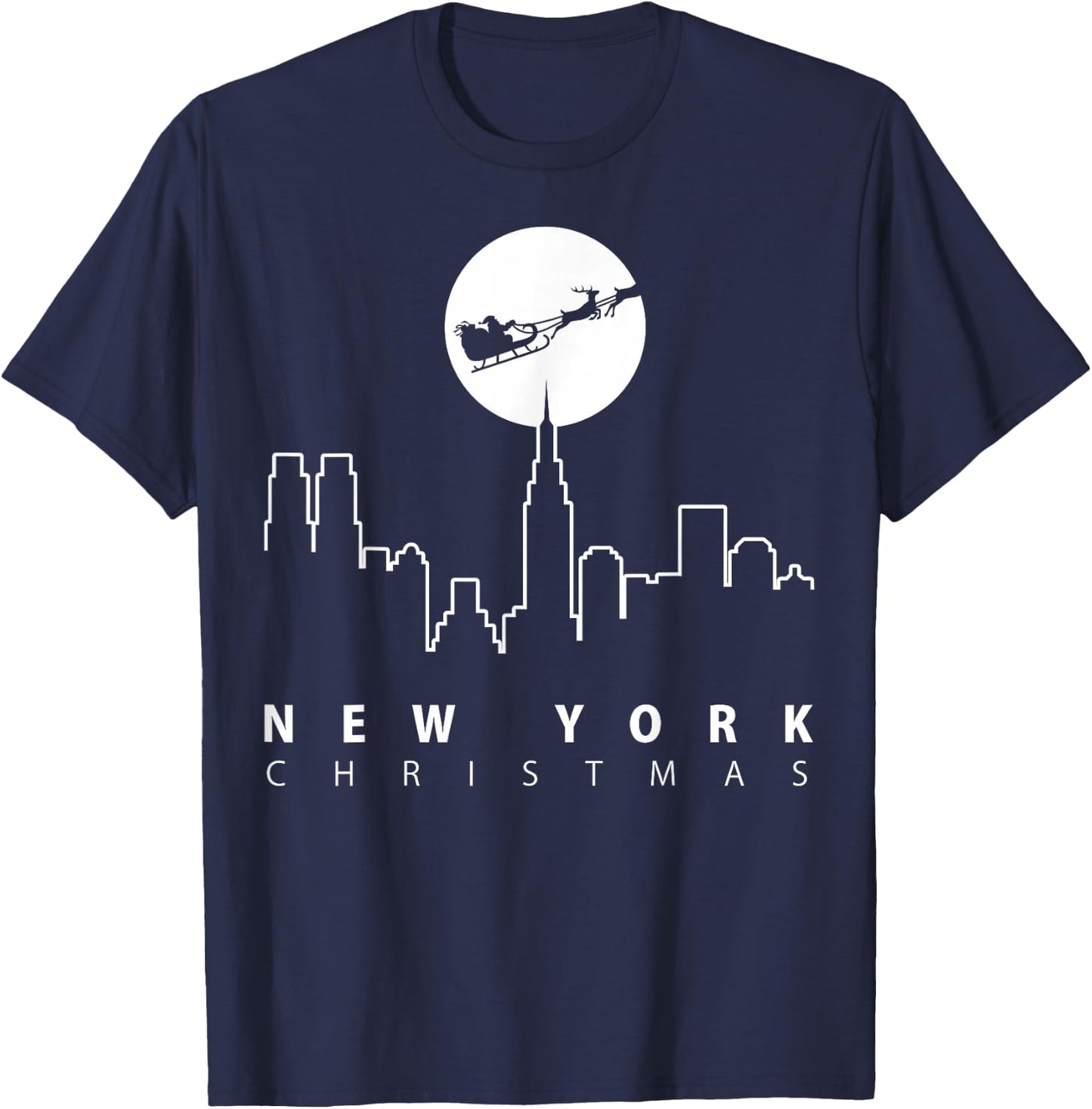 Christmas in New York City T-Shirt - T-Shirt | Navy