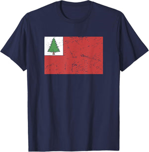 Flag Of New England 1776 American Revolutionary War T-Shirt - T-Shirt | Navy
