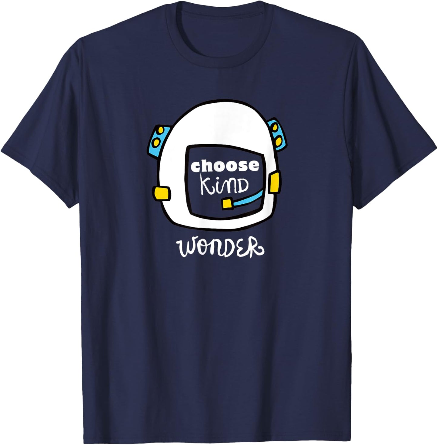Wonder Choose Kind - Choose Kind Helmet (Black) T-Shirt - T-Shirt | Navy
