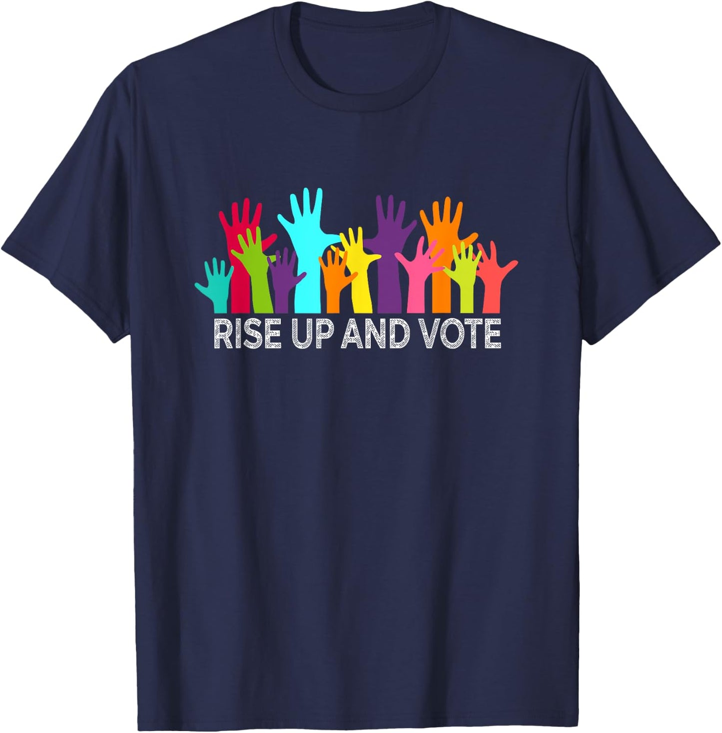Rise Up and Vote T Shirts Gifts Midterm Elections 2018 T-Shirt - T-Shirt | Navy