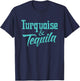 Cute Turquoise & Tequila Beautiful Aztec Inspired Design T-Shirt - T-Shirt | Navy