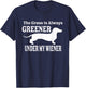 The Grass Is Always Greener Under My Wiener T-Shirt - T-Shirt | Navy
