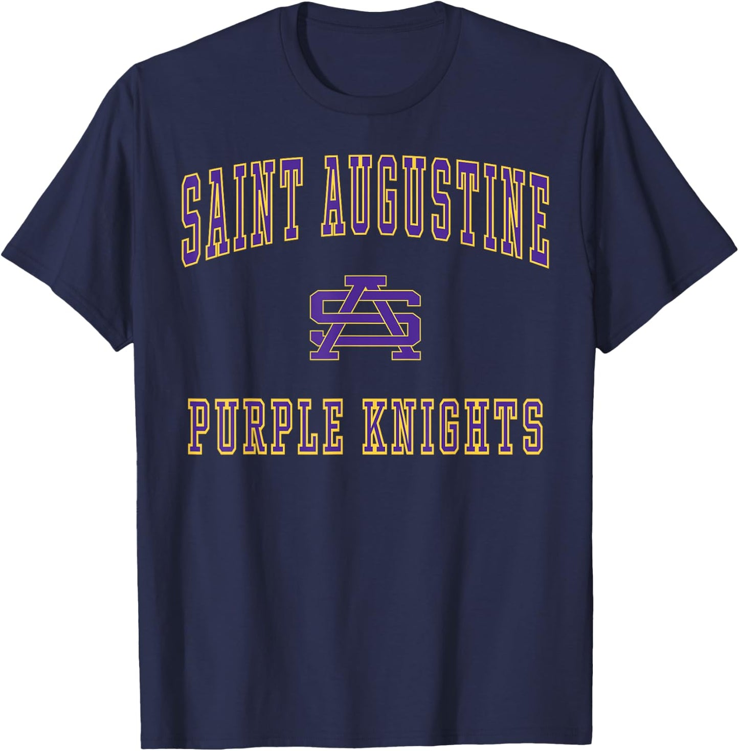 St. Augustine High School Purple Knights C1 T-Shirt - T-Shirt | Navy