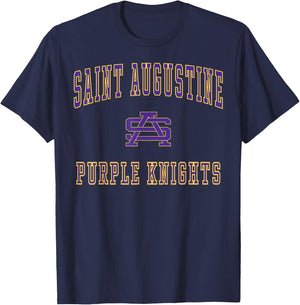 St. Augustine High School Purple Knights C1 T-Shirt - T-Shirt | Navy