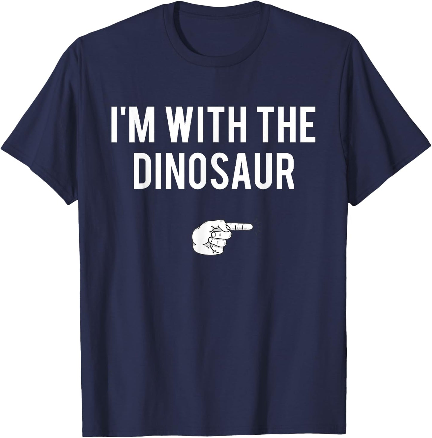 I'm With Dinosaur Halloween Costume Party Matching Dinosaur T-Shirt - T-Shirt | Navy