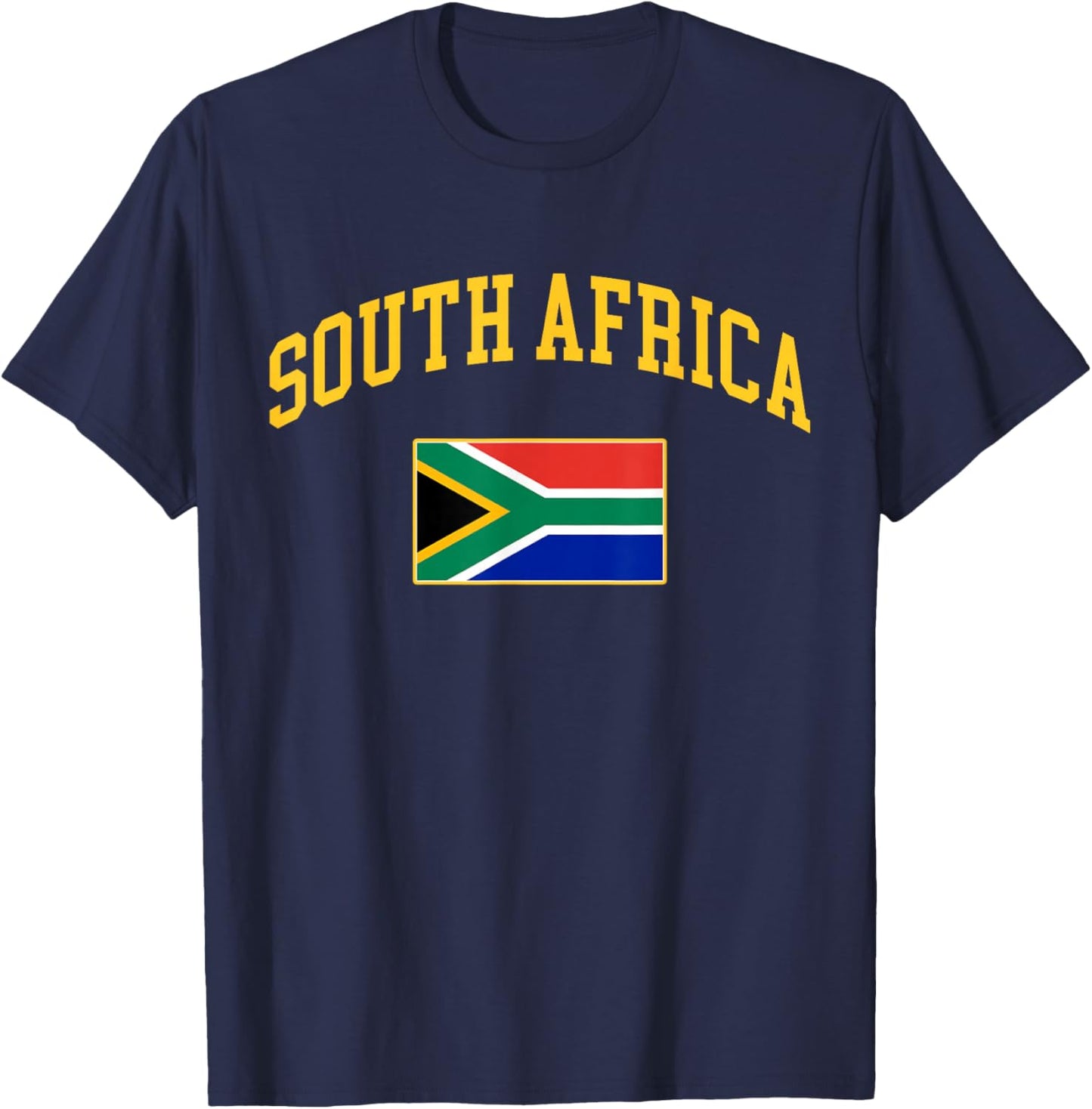 South Africa Flag Retro Vintage Classic Graphic T-Shirt - T-Shirt | Navy
