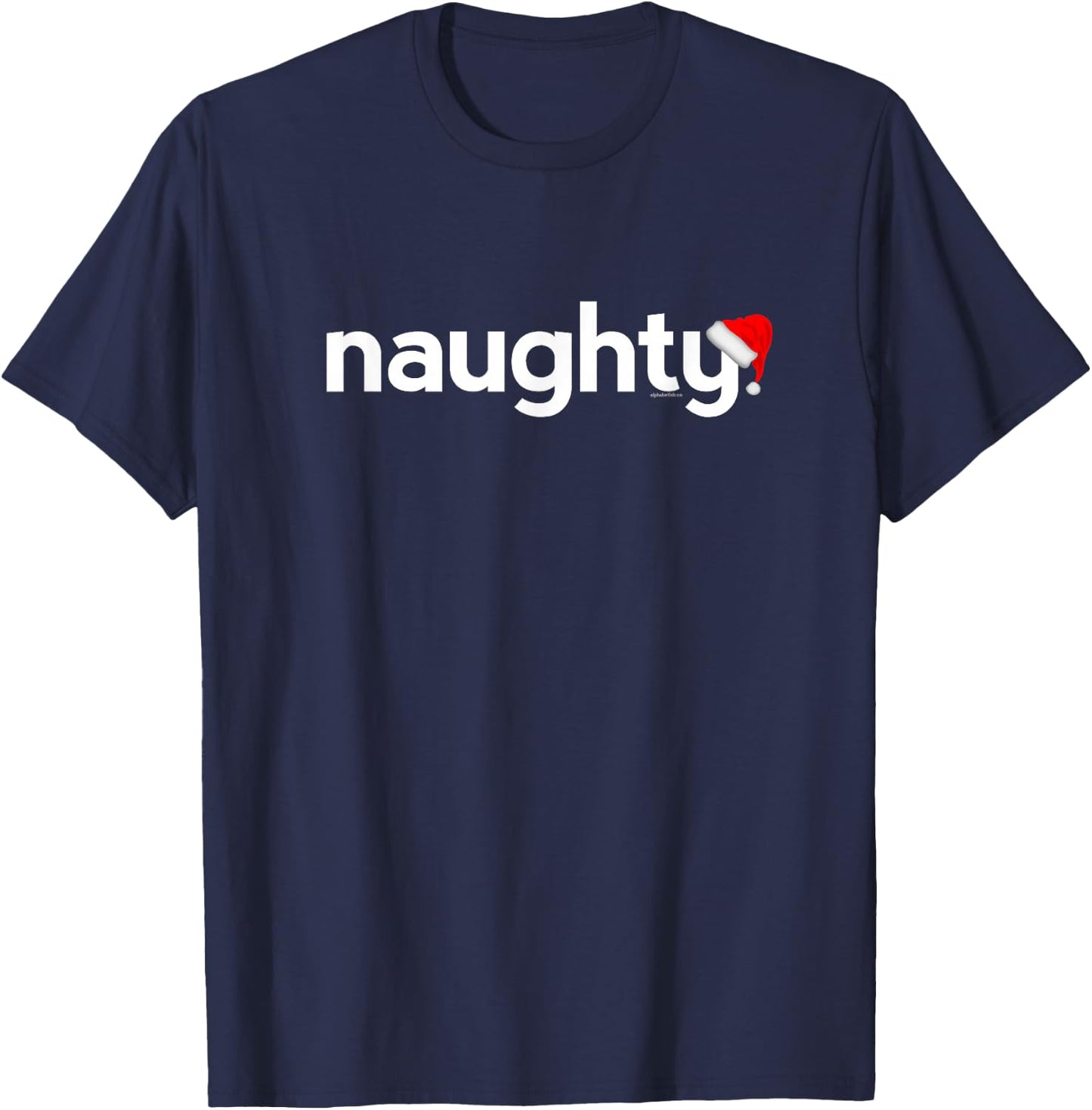 Christmas Shirts Women Kids | Naughty Xmas Cute Idea T-Shirt - T-Shirt | Navy