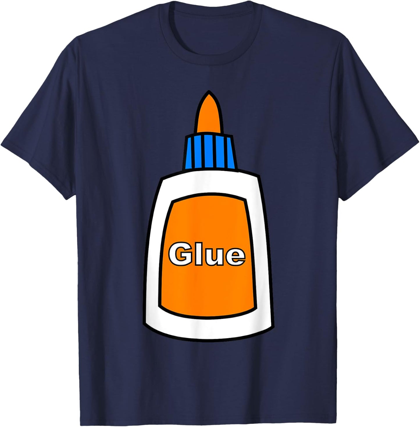 Glue Bottle Funny School Supply Halloween Costume T-Shirt - T-Shirt | Navy